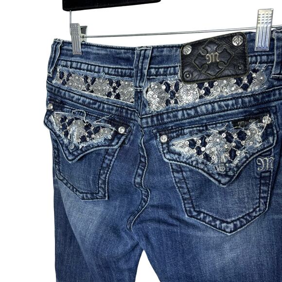 Miss Me JB6200P Boyfriend Capri Jeans Women's Size 28 - Picture 9 of 14